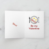 Ik hou meer van je dan van Bacon. Feestdagen Kaart (Binnen)