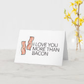 Ik hou meer van je dan van Bacon Kaart (Gele Bloem)