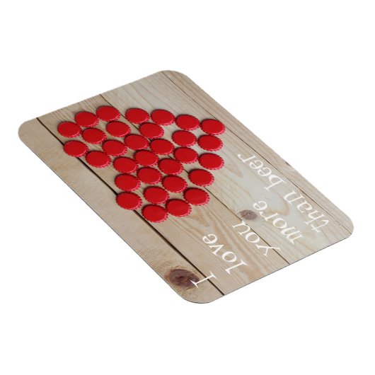 Ik hou meer van je dan van bier magneet (Rechterzijde)