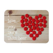 Ik hou meer van je dan van bier magneet (Horizontaal)
