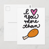 Ik hou meer van je dan van briefkaart. briefkaart (Voorkant / Achterkant)