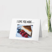 IK HOU MEER VAN JE DAN VAN CHEESECAKE KAART (Voorkant)
