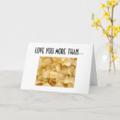 IK HOU MEER VAN JE DAN VAN CHIPS KAART (Gele Bloem)