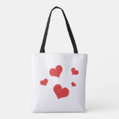 Ik hou meer van je dan van chocolade canvas tas (Achterkant)