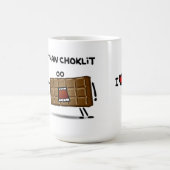 "Ik hou meer van je dan van chocolade" Koffiemok (Center)