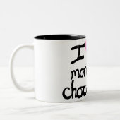 Ik hou meer van je dan van chocolade Mok (Links)