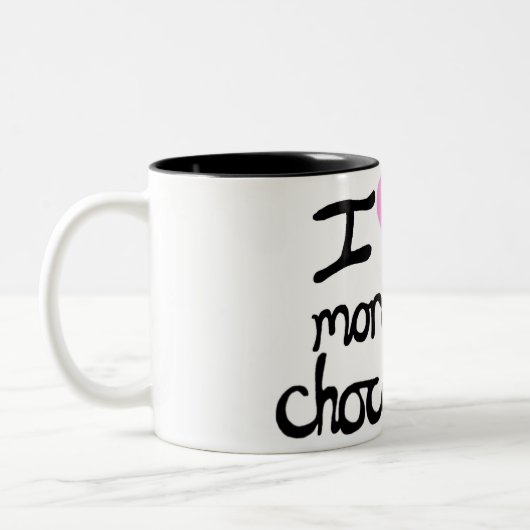 Ik hou meer van je dan van chocolade Mok (Links)