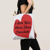 Ik hou meer van je dan van chocolade tote bag (Dichtbij)