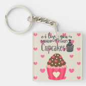 Ik hou meer van je dan van cupcakes Sleutelhanger (voorkant)
