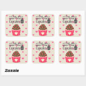 Ik hou meer van je dan van cupcakes Sticker (Vel)