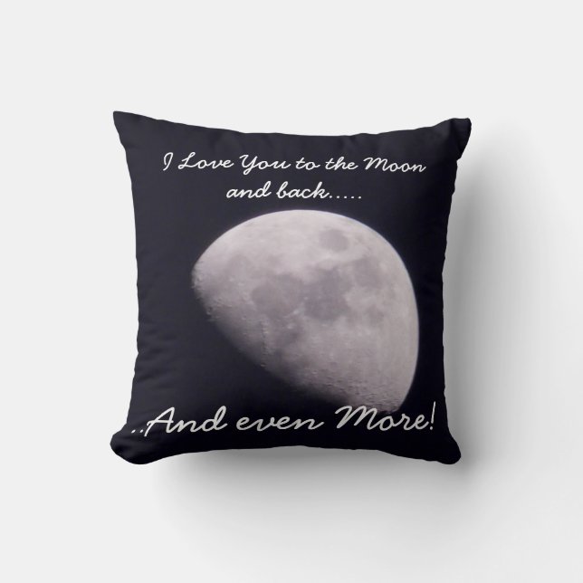 Ik hou meer van je dan van de maan Pillow. Kussen (Voorkant)