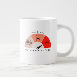 Ik hou meer van je dan van de Mok van Coffee Valen