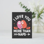 Ik hou meer van je dan van de Naps-sleuf Briefkaart (Staand voorkant)