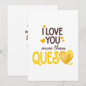 Ik hou meer van je dan van de vragenlijst feestdagenkaart (Voorkant / Achterkant)