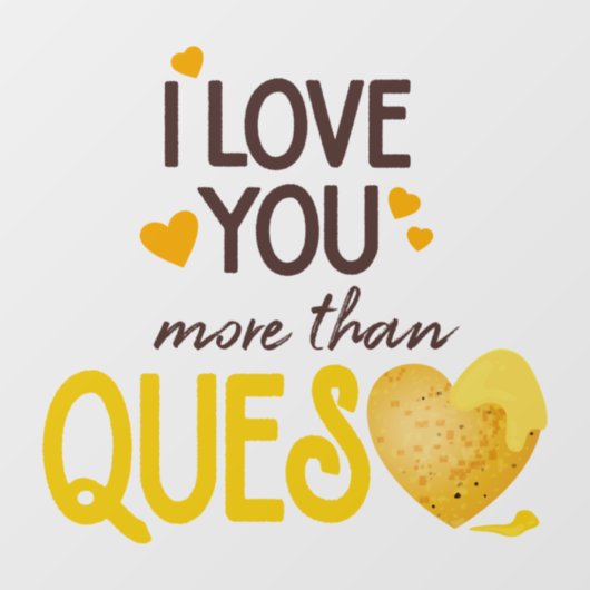 Ik hou meer van je dan van de vragenlijst raamsticker (Vel)