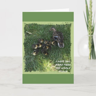 Ik hou meer van je dan van de wereld zelf. kaart