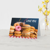 Ik "HOU" meer van JE dan van **ETEN** Kaart (Gele Bloem)