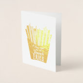 Ik hou meer van je dan van Franse feeën Folie Kaarten (Voorkant)