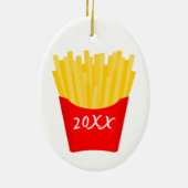 Ik hou meer van je dan van Franse feeën Keramisch Ornament (Achterkant)