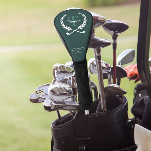 Ik hou meer van je dan van Golf | Monogram Golfheadcover