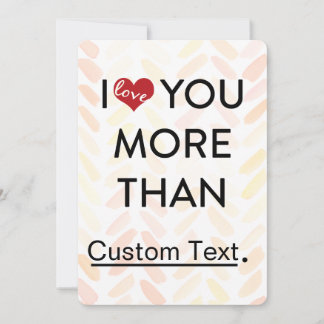 Ik hou meer van je dan van grappige valentijn feestdagenkaart