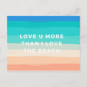 Ik hou meer van je dan van het strand briefkaart (Voorkant)