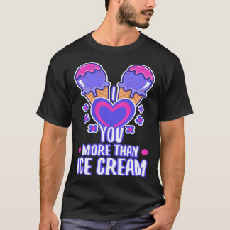 Ik hou meer van je dan van ijs 4 t-shirt