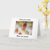 "IK HOU MEER VAN JE DAN VAN IJS" HOU VAN KAART (Gele Bloem)