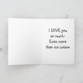 IK HOU MEER VAN JE DAN VAN IJS KAART (Binnen)