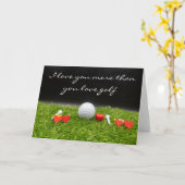 Ik hou meer van je dan van je golfkaart kaart (Gele Bloem)