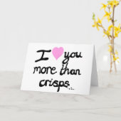 Ik hou meer van je dan van Kaart (Gele Bloem)