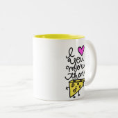 Ik hou meer van je dan van kaas mok (Voorkant rechts)