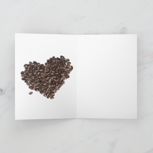 Ik hou meer van je dan van koffie | Latte Art Blan Kaart (Binnen)