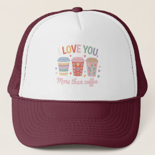 Ik hou meer van je dan van koffie trucker pet