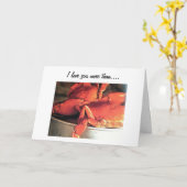 "IK HOU MEER VAN JE DAN VAN KRABBEN" HOU VAN KAART (Gele Bloem)