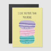 Ik hou meer van je dan van Macarons Kawaii Pastel (Voorkant / Achterkant)