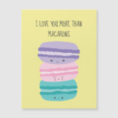Ik hou meer van je dan van Macarons Kawaii Pastel  (Voorkant)
