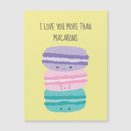 Ik hou meer van je dan van Macarons Kawaii Pastel 