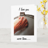 IK HOU MEER VAN JE DAN VAN MIJN BANJO KAART (Gele Bloem)