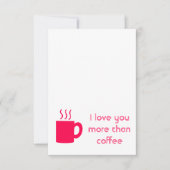 Ik hou meer van je dan van mok bedankkaart (Voorkant)