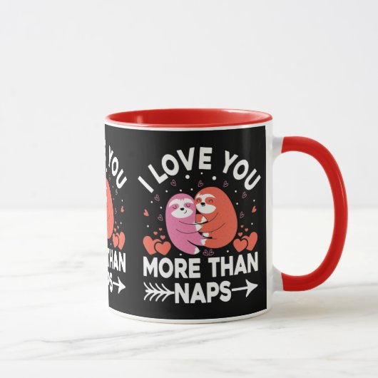 Ik hou meer van je dan van nippels mok (Rechts)
