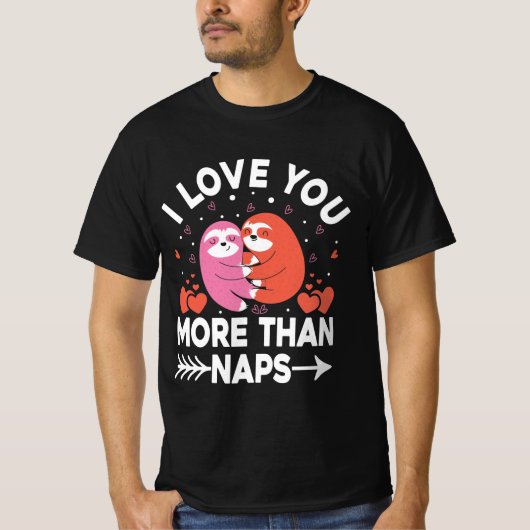 Ik hou meer van je dan van nippels t-shirt (Voorkant)
