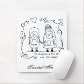 Ik hou meer van je dan van Pepperoni, TwistedHeart Muismat (Met muis)