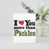Ik hou meer van je dan van Pickles Briefkaart (Staand voorkant)
