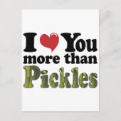 Ik hou meer van je dan van Pickles Briefkaart (Voorkant)
