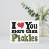 Ik hou meer van je dan van Pickles Briefkaart (Staand voorkant)