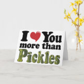 Ik hou meer van je dan van Pickles Kaart (Gele Bloem)