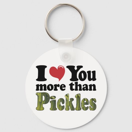 Ik hou meer van je dan van Pickles Sleutelhanger (Voorkant)