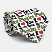 Ik hou meer van je dan van Pickles Stropdas (Opgerold)