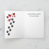 Ik hou meer van je dan van pindakaas poedel Valent Kaart (Binnen)